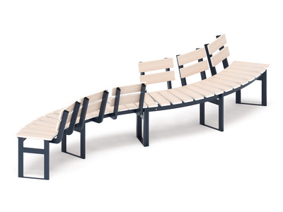 Скамья модульная Гибкость движений-7 (беленый дуб)