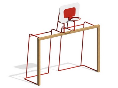 Ворота для футбола с баскетбольным кольцом Ловкий форвард 4