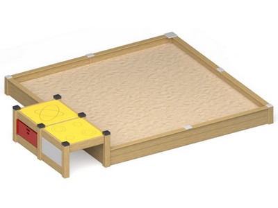 Песочница с игровым модулем Яркое соседство