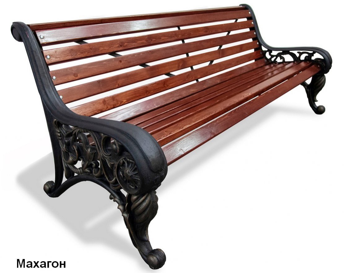 Скамейка парковая Москва, Лиственница - вид 3