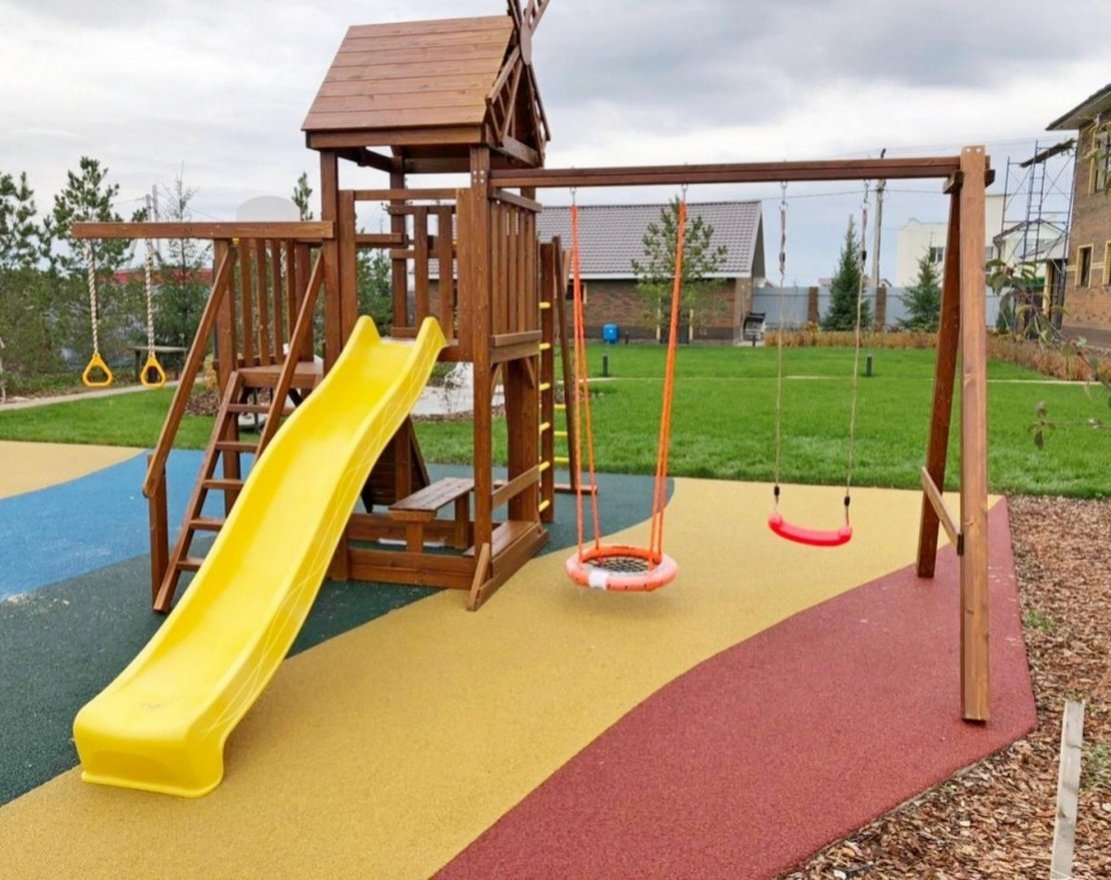 Площадка для детей с бесшовным покрытием - вид 3