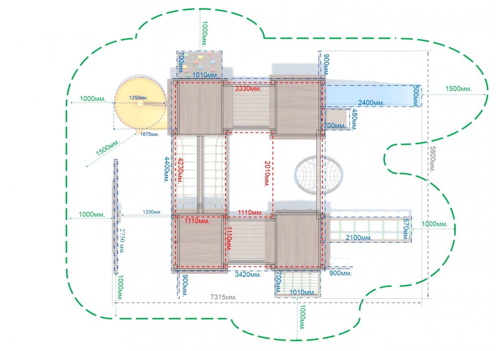 Игровой комплекс серия J1 модель 1 - вид 3