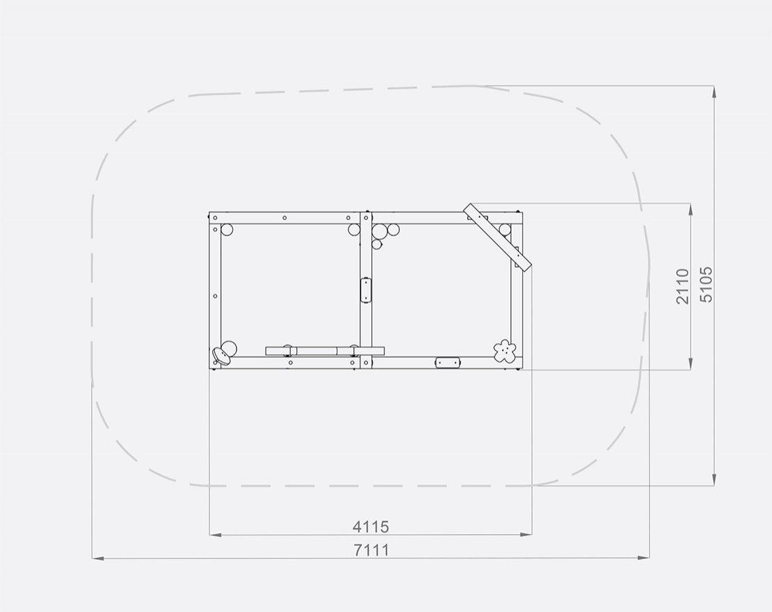ДЕТСКОЕ ИГРОВОЕ ОБОРУДОВАНИЕ Legno «LE-05.15» - вид 4