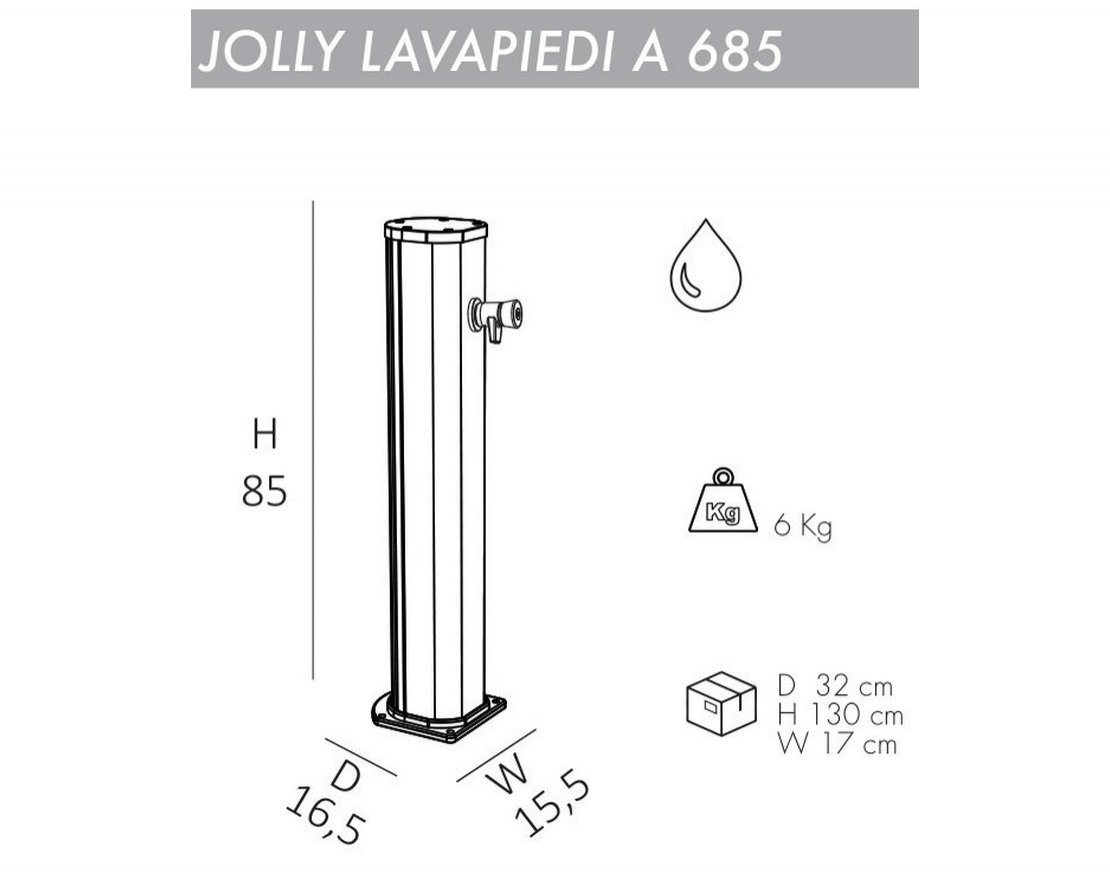 Душ уличный для ног Jolly Lavapiedi A 685 - вид 3