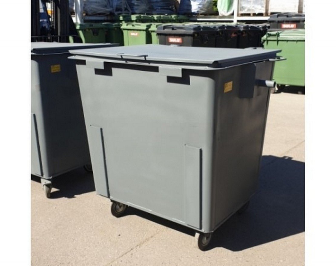 Контейнер металлический 0,8 м³ с закругленными углами MK-0.8-CL160 - вид 2