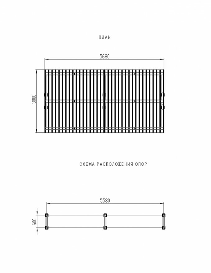 Пергола Кодиэл без поликарбоната - вид 4