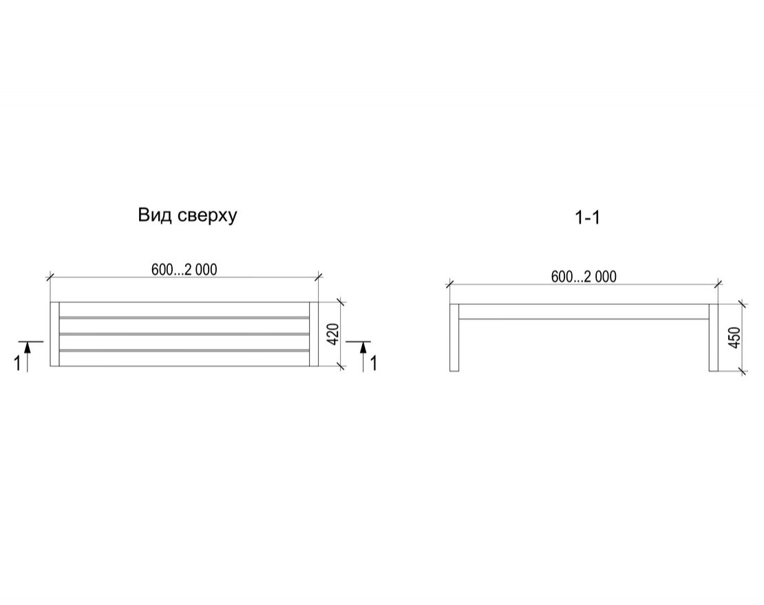 Скамейка 2 - вид 3