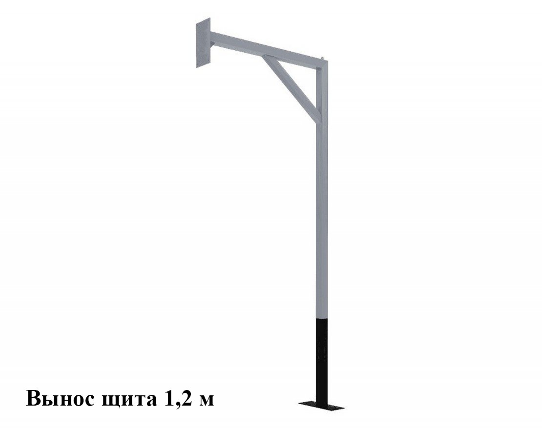 Стойка баскетбольная стационарная, вынос щита 0,5 м (1 шт.) - вид 2